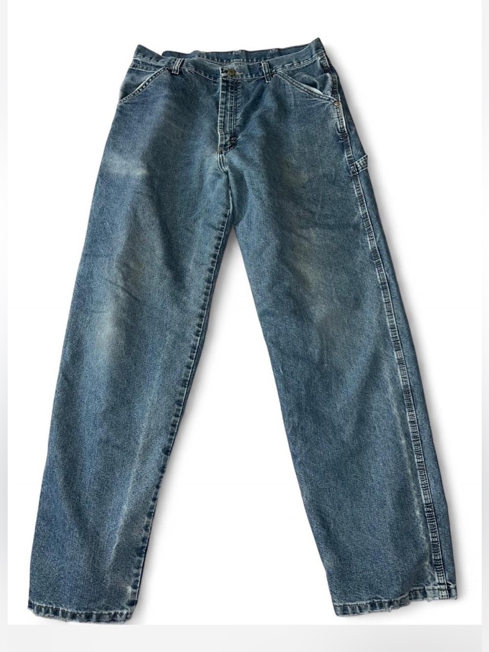 Wrangler Blue Relaxed Fit Carpenter Jeans
